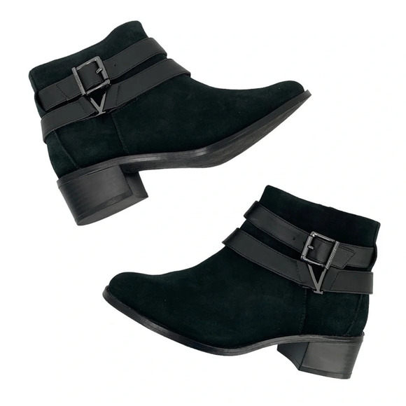 Vionic Mana Ankle Boots Womens 6 GREEN Suede Comfort Orthopedic Buckle Full Zip - Picture 7 of 12